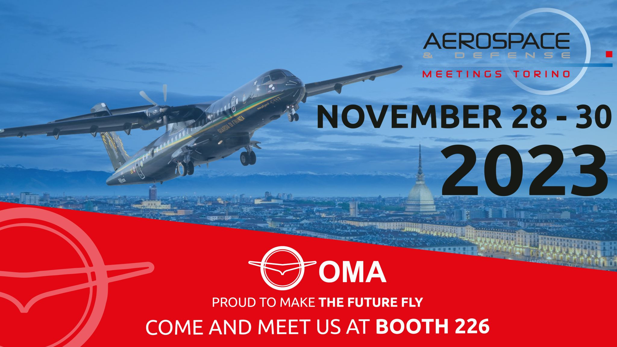 OMA sarà agli Aerospace & Defense Meetings di Torino