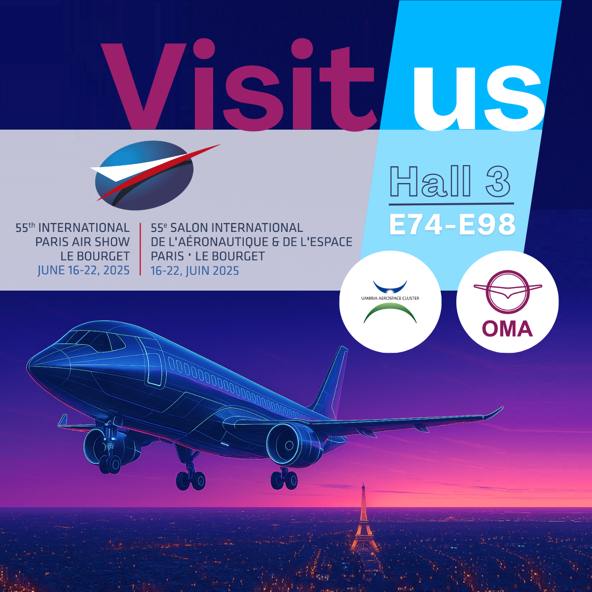 OMA will be present @ International Paris Airshow Le Bourget 2025