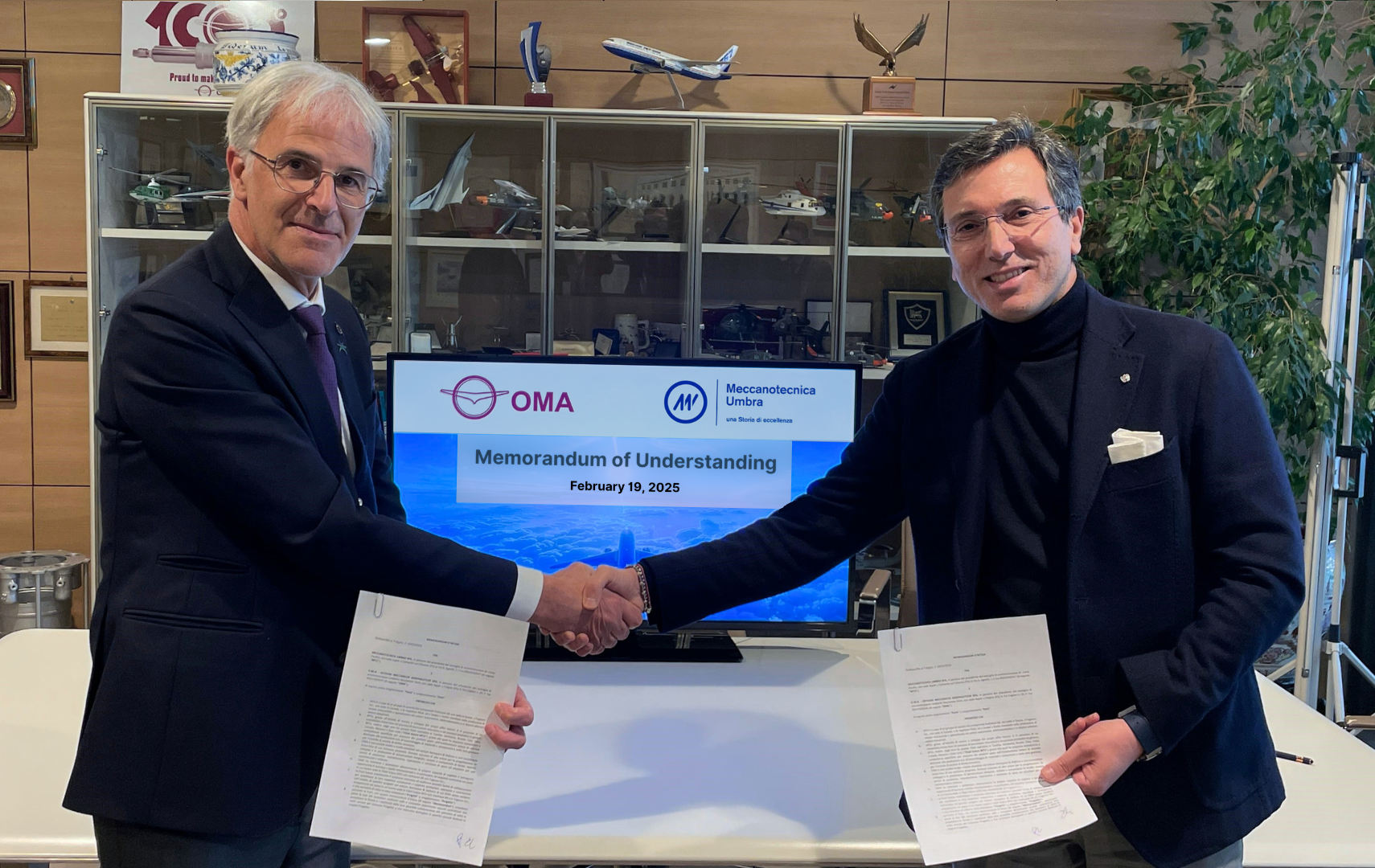 OMA AND MECCANOTECNICA UMBRA SIGN MEMORANDUM OF UNDERSTANDING (MoU) TO STRENGTHEN COOPERATION AND INTERNATIONAL DEVELOPMENT
